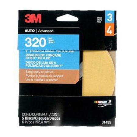 3M 6 9320GR STIKIT GOLD DISC 5/PK 3M31435